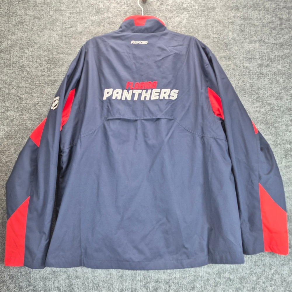 Reebok Jacket NHL Florida Panthers Large Navy Blue Mens - Picture 2 of 9